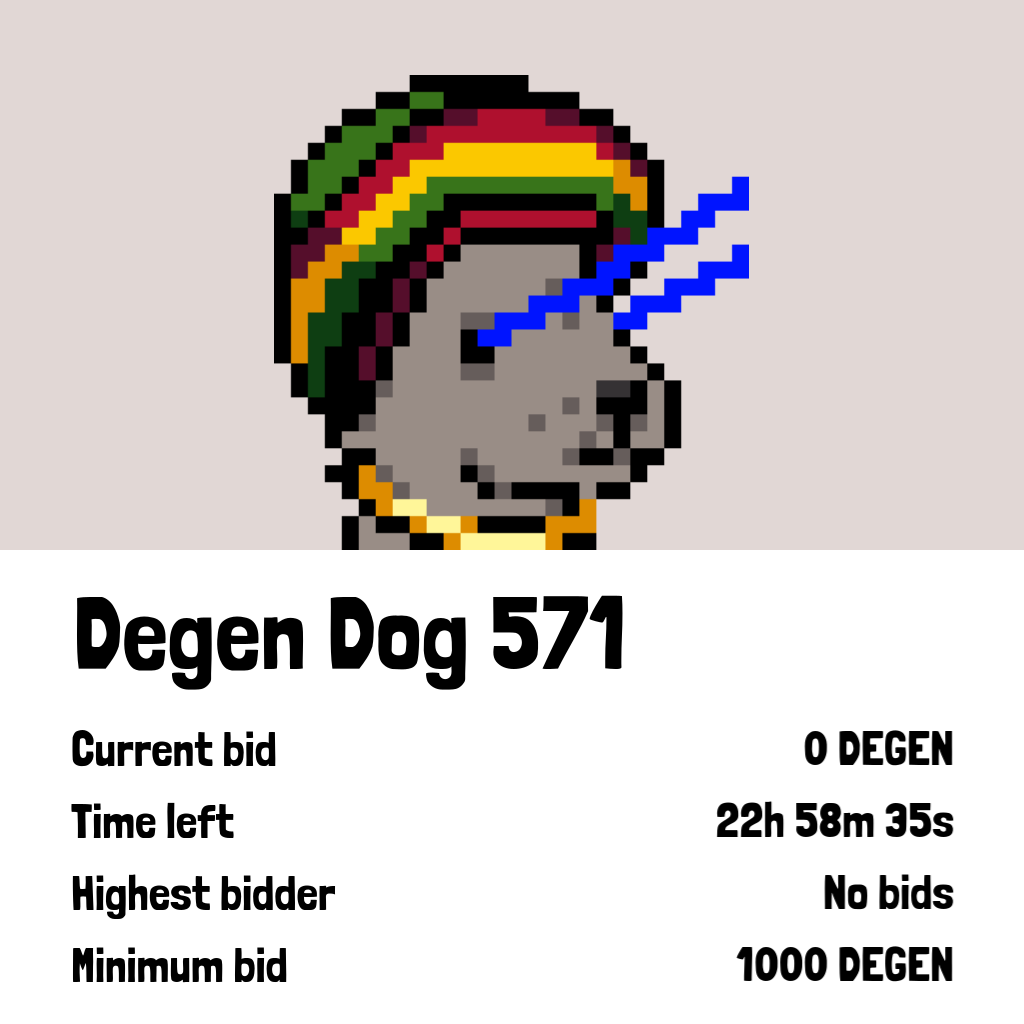 Degen Dogs Auction
