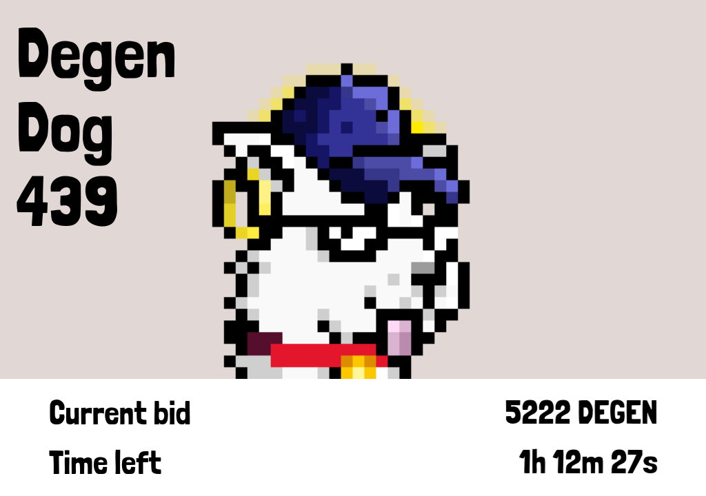 Degen Dogs - Farcaster Mini Apps
